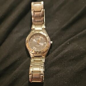 Casio Metallic Silver Timepiece